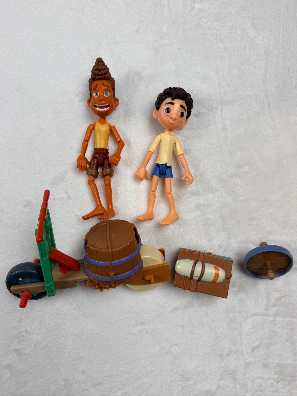 Disney Pixar Luca Scooter Build & Crash Pack Mattel 2021 Figures Rare Incomplete